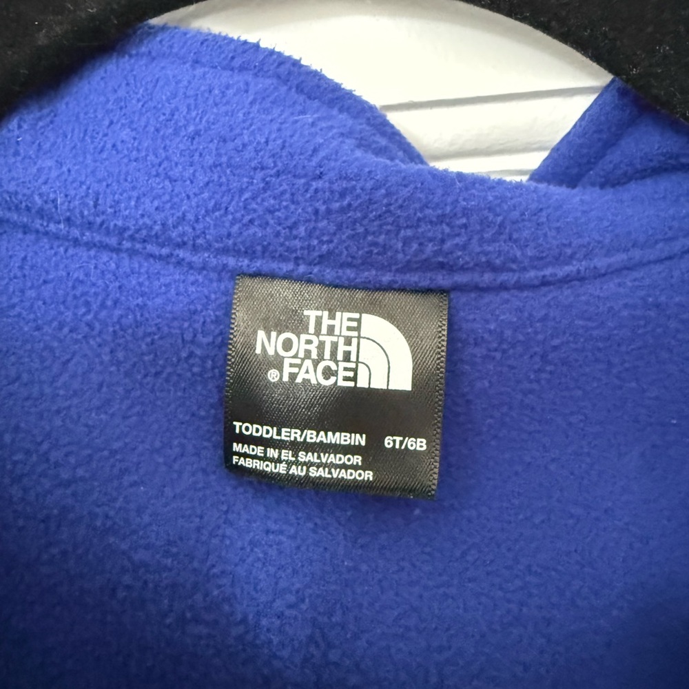 The North Face Toddler 6T Blue Fleece Full Zip Jacket - Picture 3 of 6